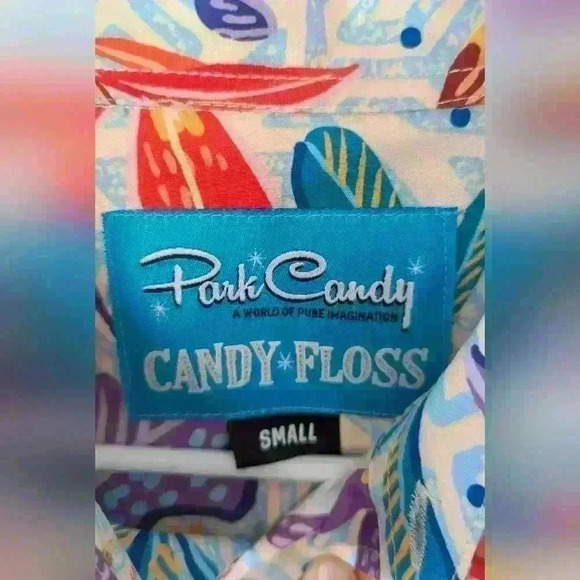 Disney Park Candy Button Up Short Sleeve Shirt Men's Small Design from Encanto - Picture 3 of 7